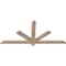 Ekena Millwork Kennewick Smooth Timber Gable Bracket, Douglas Fir, 60"W x 27"H x 1 1/2"D x 3 1/2"F, 11/12 Pitch GBW060X27X0204KEN00SDF - alternate 5